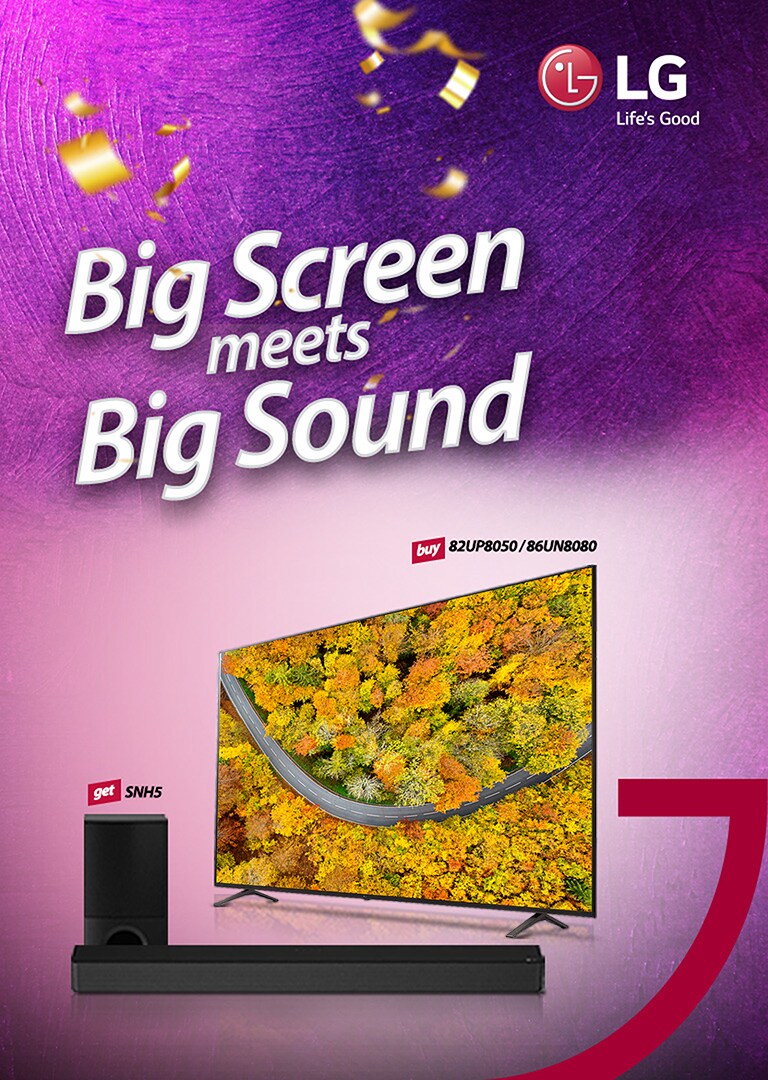 Buy Selected TV models, and get audio free