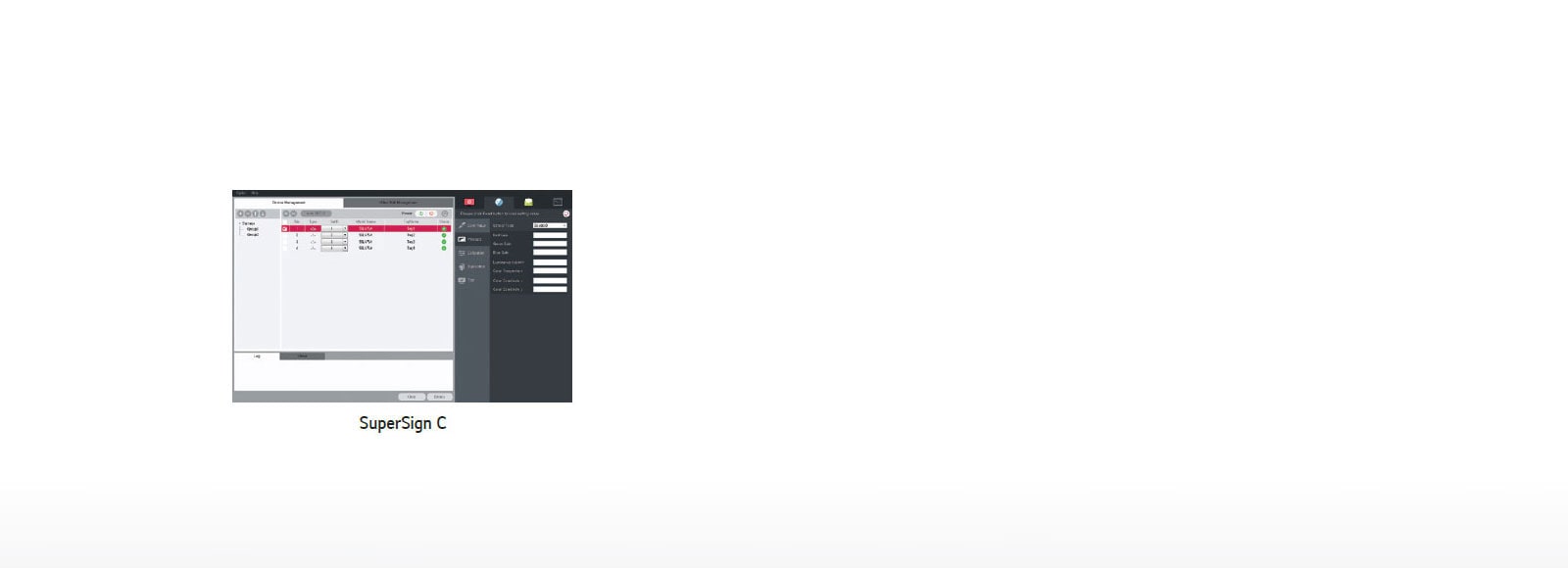 Free SuperSign C for Remote Monitor and Control1
