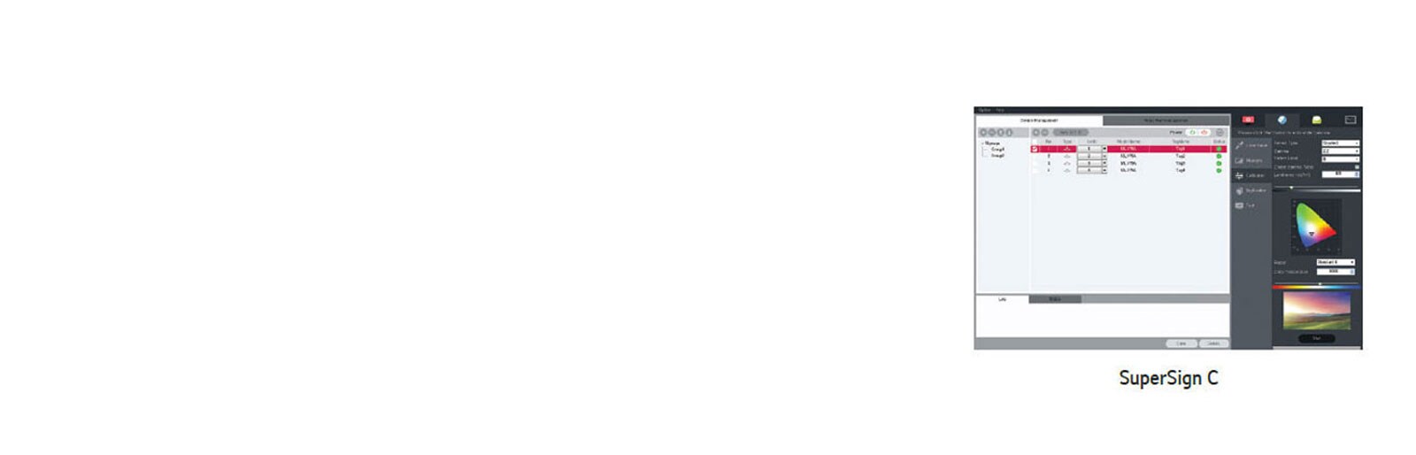 Free SuperSign C for Advanced Color Adjustment<br>1