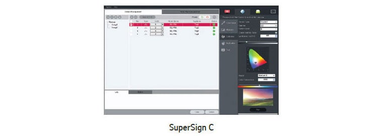 Free SuperSign C for Advanced Color Adjustment<br>2