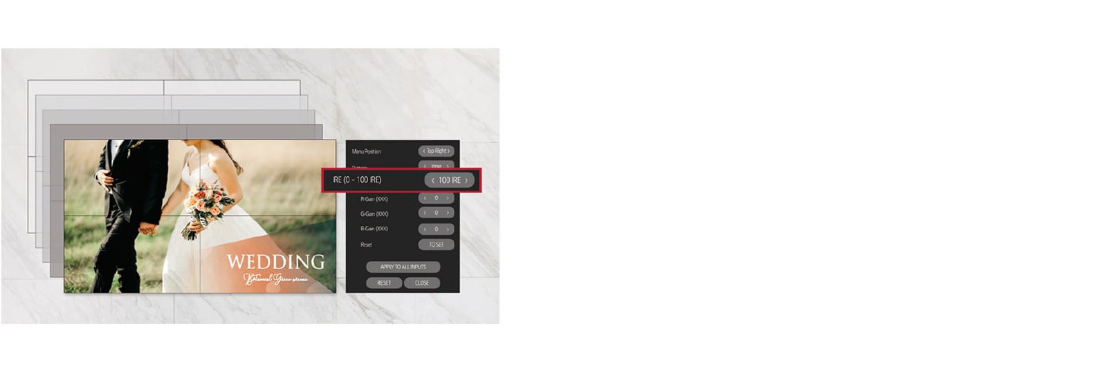 LG 55VM5J-H Simple White Balance Adjustment