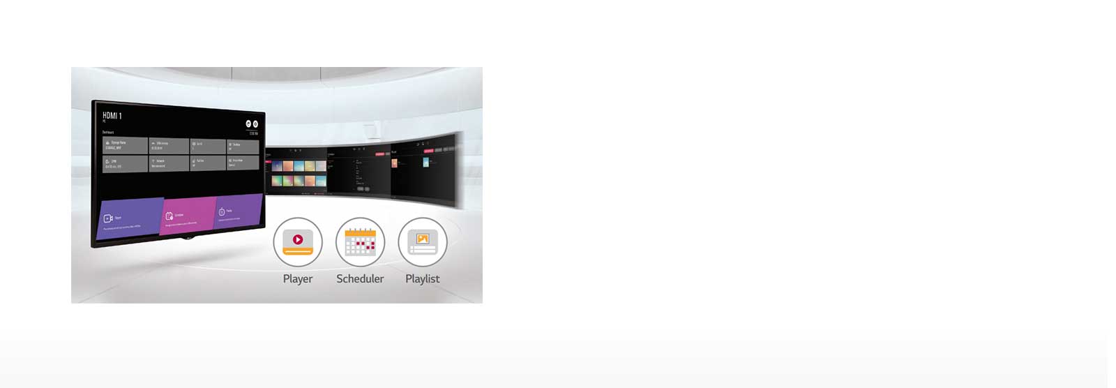 Embedded CMS and Intuitive Home Menu<br>1