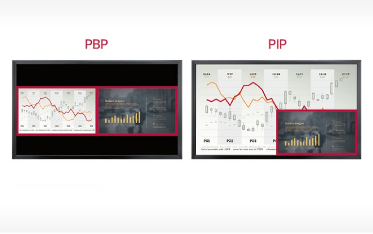 Multi Screen with PBP/PIP<br>2
