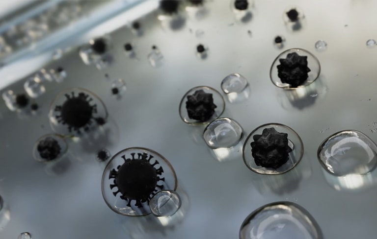 The process of freezing and melting continuously and repeatedly to remove the dirt and germs