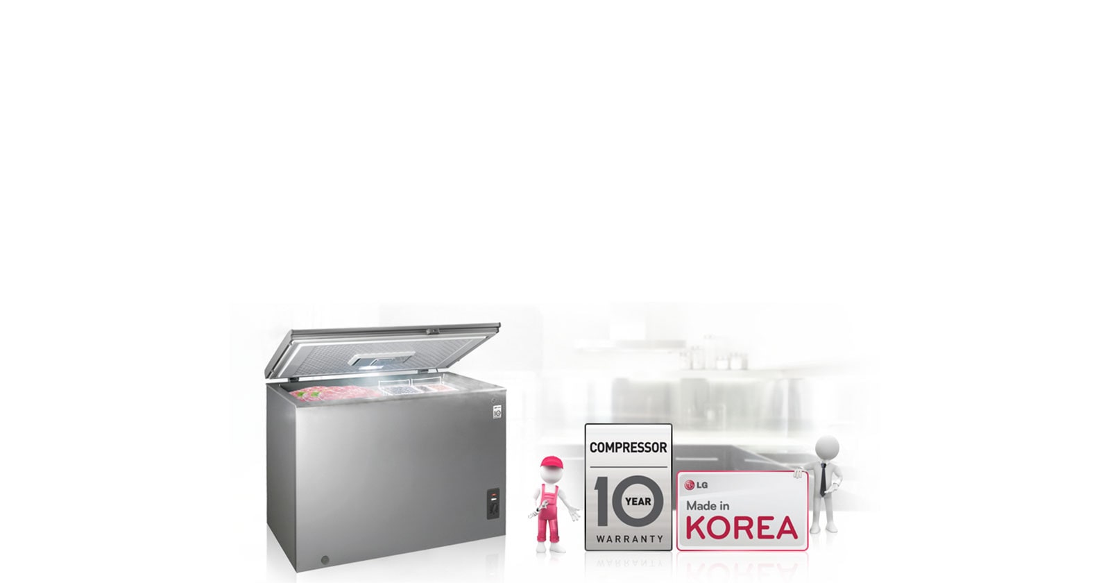 Compressor 10 Year Warranty & Made in Korea<br>1