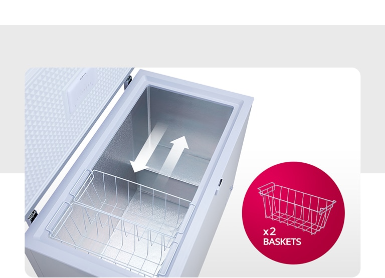 Two baskets can be used fluidly