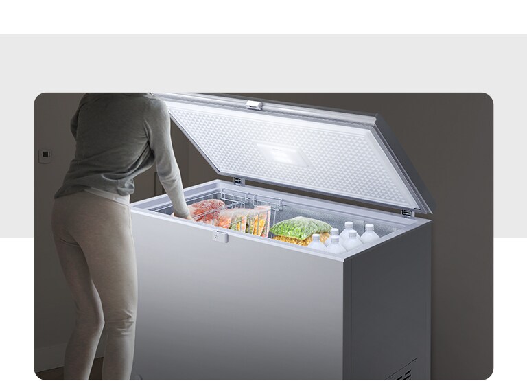 On a dark night, you can open the refrigerator door and see the bright interior with light coming out of the LED on the door