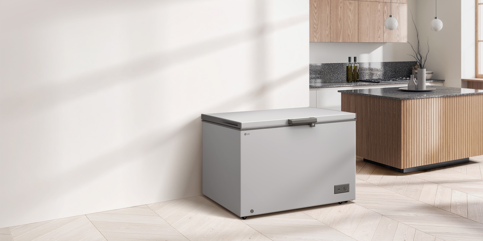 LG chest freezer offers full cooling, easy control, and reliable safety in one design