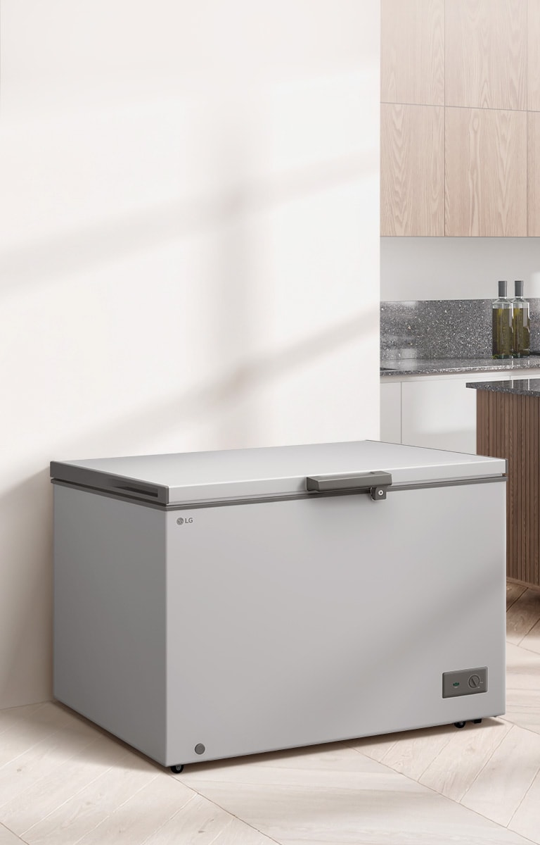 LG chest freezer offers full cooling, easy control, and reliable safety in one design