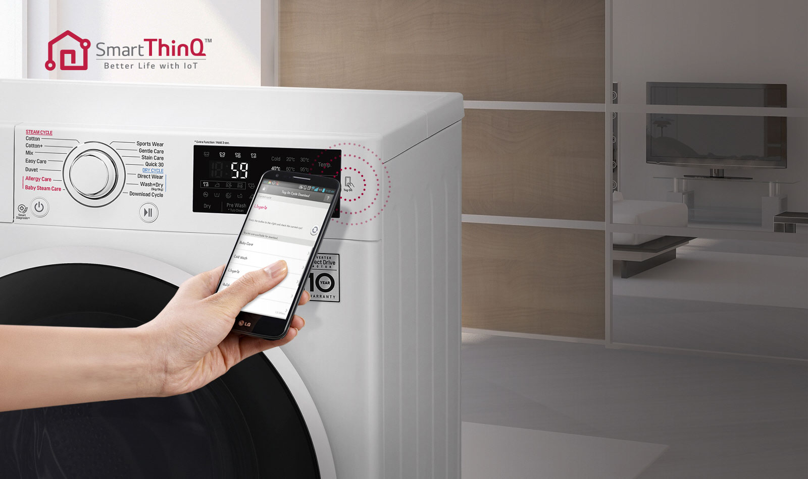 Electroplus - Lave linge LG DIRECT DRIVE 7 Kgs à 4099 dhs