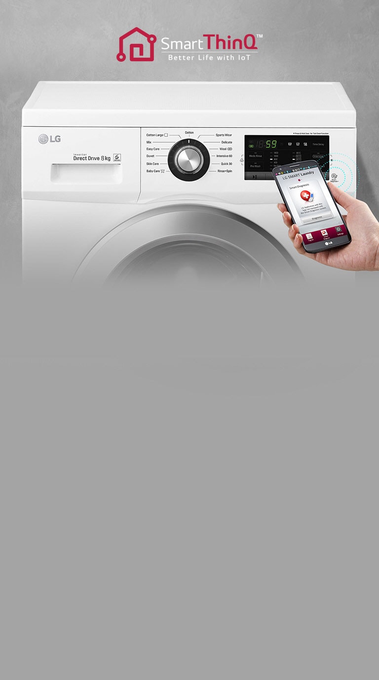 LG Front Load Wash Dry Washing Machine 9 6kg F4J8FH2S