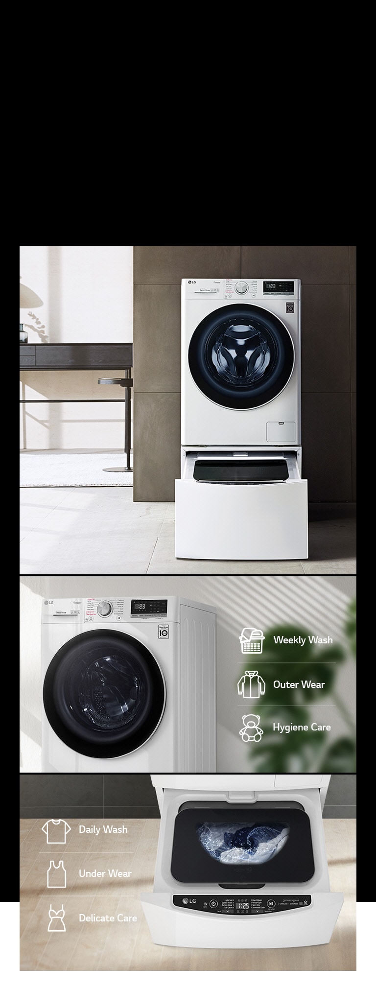 LG-F4V5RYP0W-Available with TWINWash™ Mini