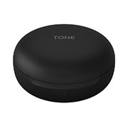 LG TONE Free HBS-FN6 Bluetooth® Wireless Stereo Earbuds with UVnano Charging Case and Meridian Audio, A 45 degrees angle of a closed cradle, HBS-FN6, thumbnail 3