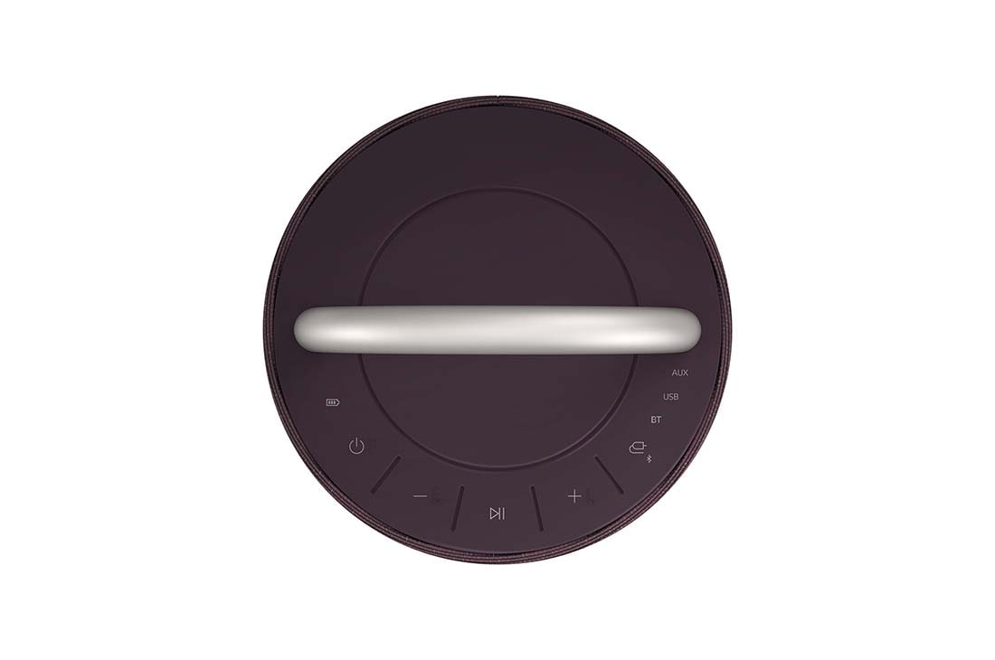 LG XBOOM 360 RP4 - Omnidirectional 360˚ Sound Portable Wireless Bluetooth Speaker with Mood Lighting, Front Rear Angle, RP4, thumbnail 3