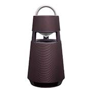 LG XBOOM 360 RP4 - Omnidirectional 360˚ Sound Portable Wireless Bluetooth Speaker with Mood Lighting, Front angle with yellow lighting on, RP4, thumbnail 1