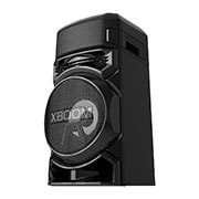 LG XBOOM RN5, Tweeter 2''x2, Woofer 8'', Super Bass Boost, Bass Blast, Party Strobe, DJ App & DJ Pad, Karaoke Star & Vocal Sound control, Guitar Input, diagonal view with the left side forward, RN5, thumbnail 12