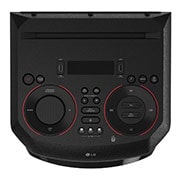 LG XBOOM RN5, Tweeter 2''x2, Woofer 8'', Super Bass Boost, Bass Blast, Party Strobe, DJ App & DJ Pad, Karaoke Star & Vocal Sound control, Guitar Input, top -15 degree view, RN5, thumbnail 5