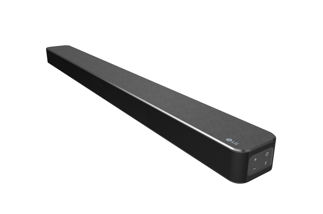 LG SN5 2.1 Channel High Res Audio Sound Bar with DTS Virtual:X, diagonal view with the right side forward, SN5, thumbnail 7