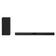 LG SN5 2.1 Channel High Res Audio Sound Bar with DTS Virtual:X, front view with sub woofer , SN5, thumbnail 1