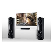 LG 1000W4.2CH HOME THEATRE SYSTEM, DUAL SUBWOOFER, AUX IN, USB DIRECT RECORDING, LHD675BG, thumbnail 1