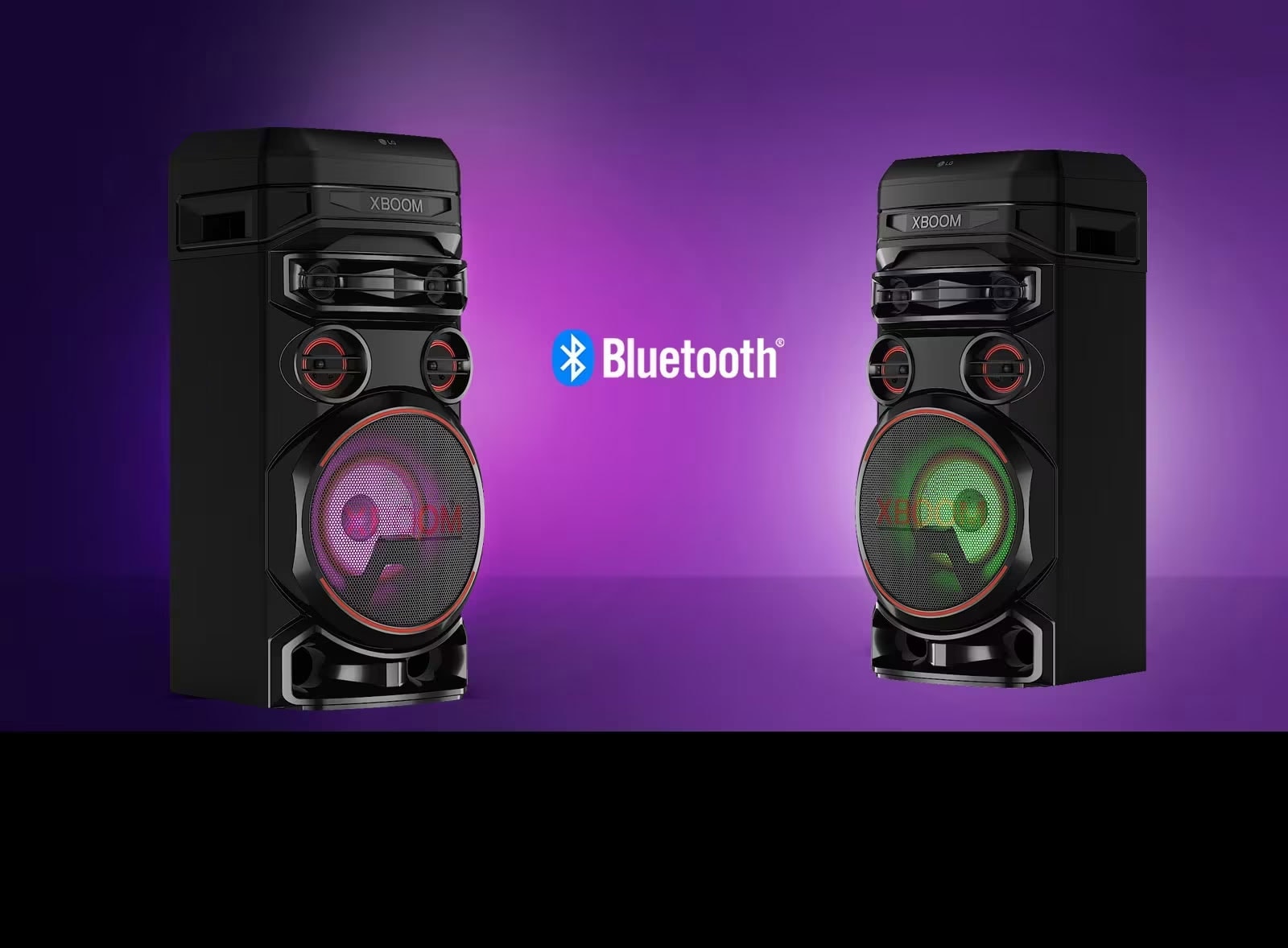 LG XBOOM RNC9 PARTY SPEAKER - MULTI BLUETOOTH, POWERFUL BASS, MIC AND  GUITAR INPUT