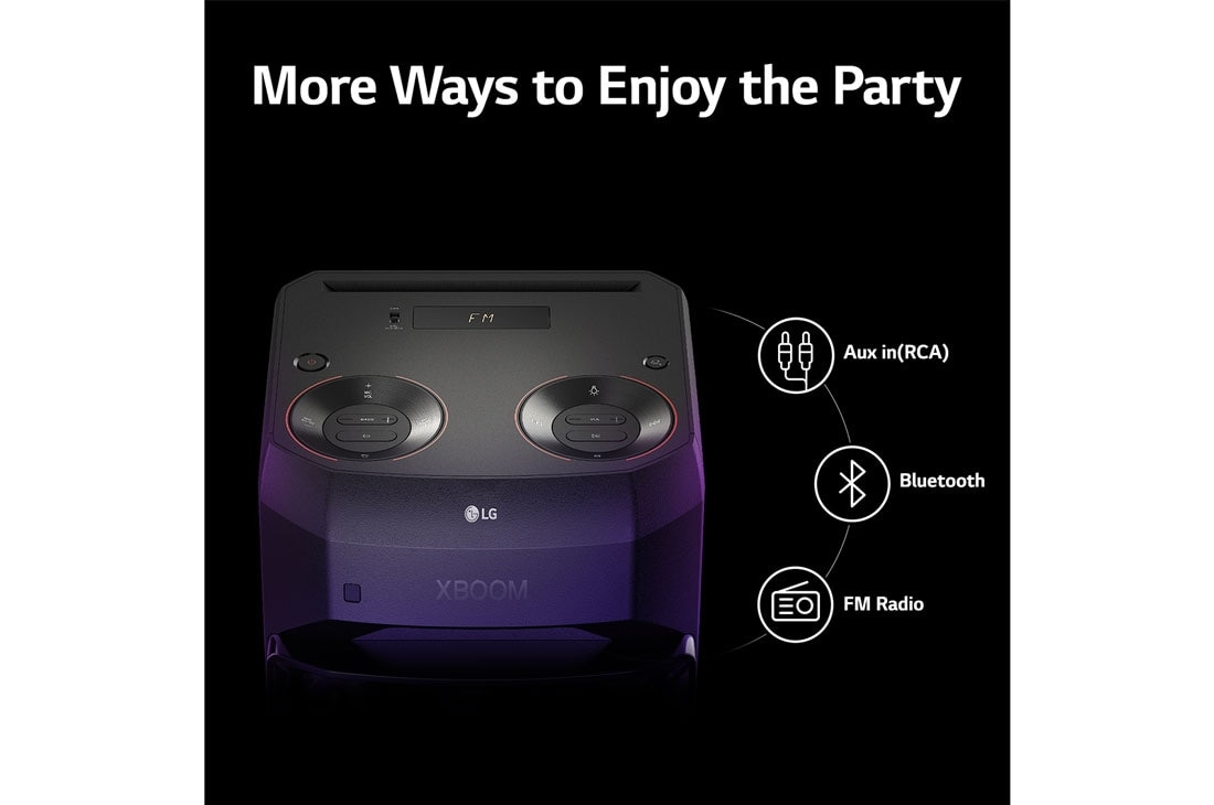 LG XBOOM XL2S PARTY SPEAKER - POWERFUL BASS, MIC AND GUITAR INPUT, Enjoy the Party, XL2S, thumbnail 13