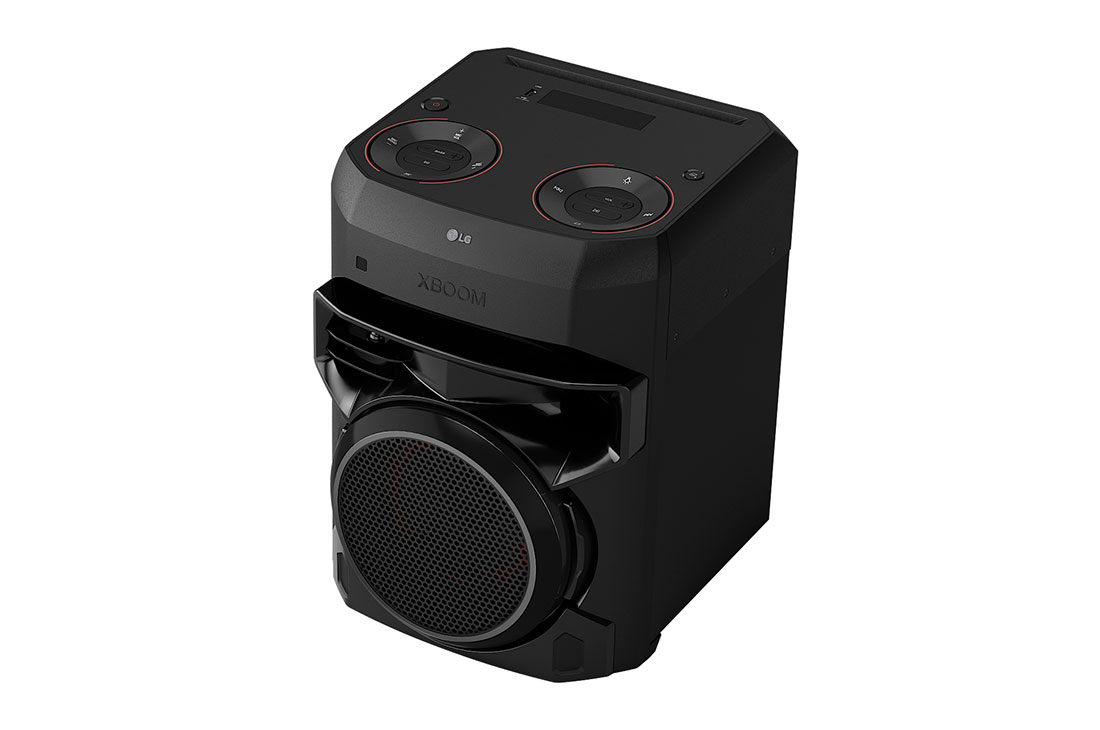LG XBOOM XL2S PARTY SPEAKER - POWERFUL BASS, MIC AND GUITAR INPUT, LG xl2s top and right 30 degree side view, XL2S, thumbnail 5