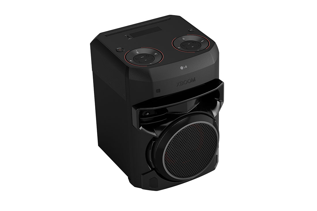 LG XBOOM XL2S PARTY SPEAKER - POWERFUL BASS, MIC AND GUITAR INPUT, LG xl2s top and left 30 degree side view, XL2S, thumbnail 6