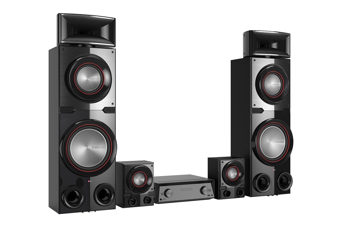 LG ﻿LG MR11 2300W, 4.2Ch AV Receiver System, 46 degree diagonal view with left side forward, MR11, thumbnail 3