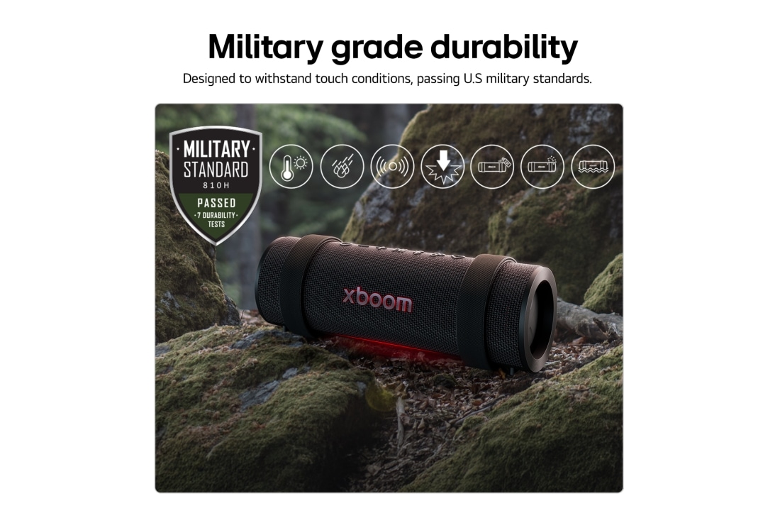 LG xboom Grab | Bluetooth Speaker | xboom Signature Sound by will.i.am for Ultimate Portability, USP card: Military Standard, xboom-grab-portable-speaker, thumbnail 3