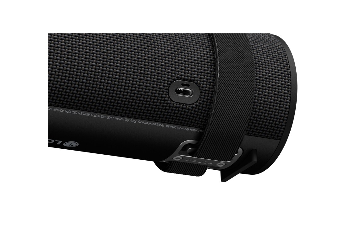 LG xboom Grab | Bluetooth Speaker | xboom Signature Sound by will.i.am for Ultimate Portability, usb port close-up, xboom-grab-portable-speaker, thumbnail 11