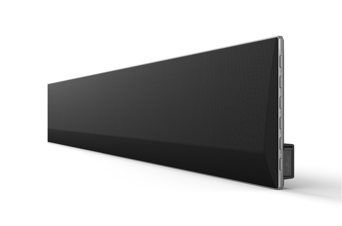 LG Soundbar for TV with Dolby Atmos 3.1channel SG10TY, Front view of LG Soundbar SG10TY's side corner, SG10TY, thumbnail 6