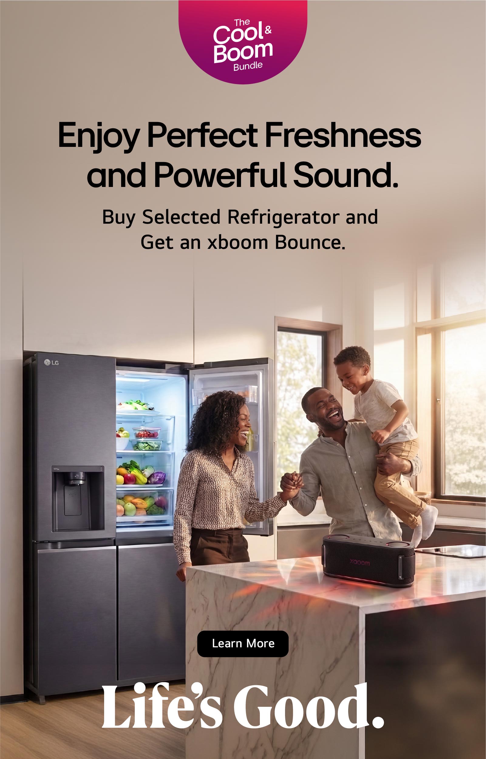 LG promotion of audio speakers on fouani