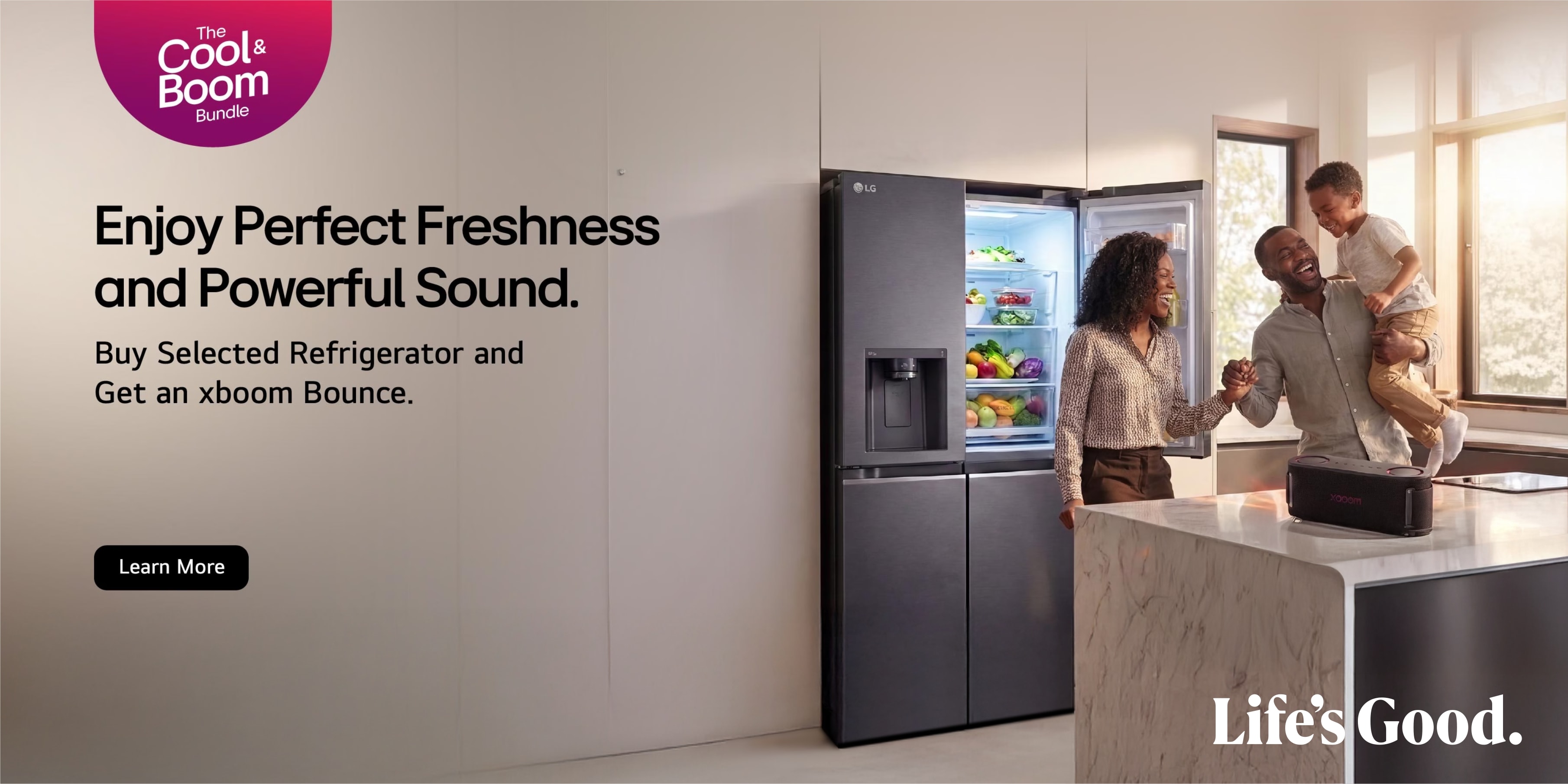 LG promotion of audio speakers on fouani