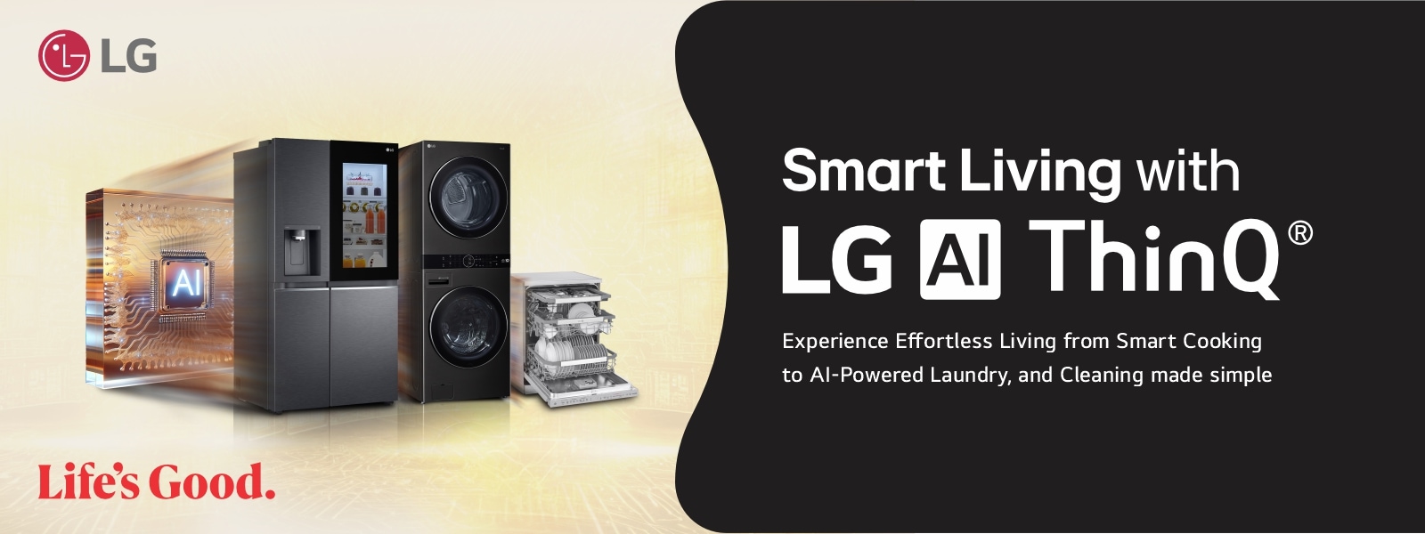 Smart living with LG AI Thinq