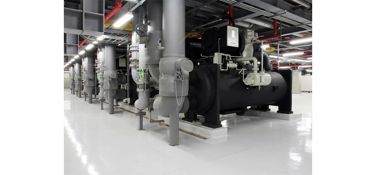 Image of chillers in a building