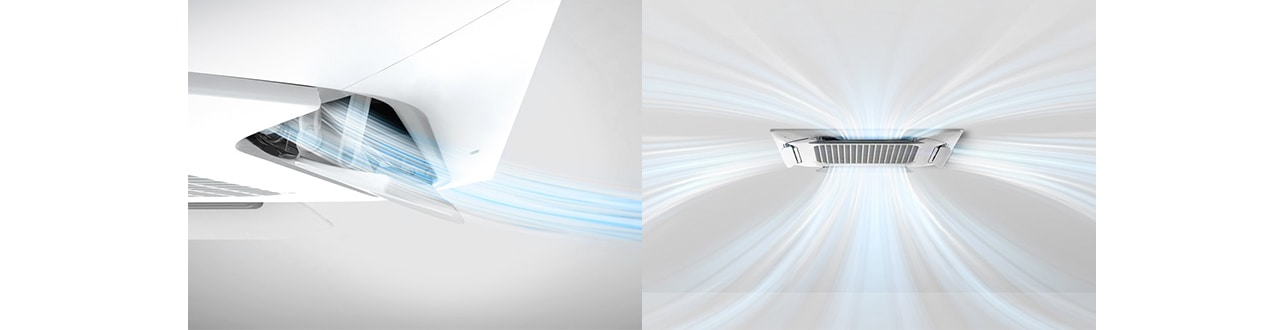 Image of air flow from the DUAL Vane Cassette.