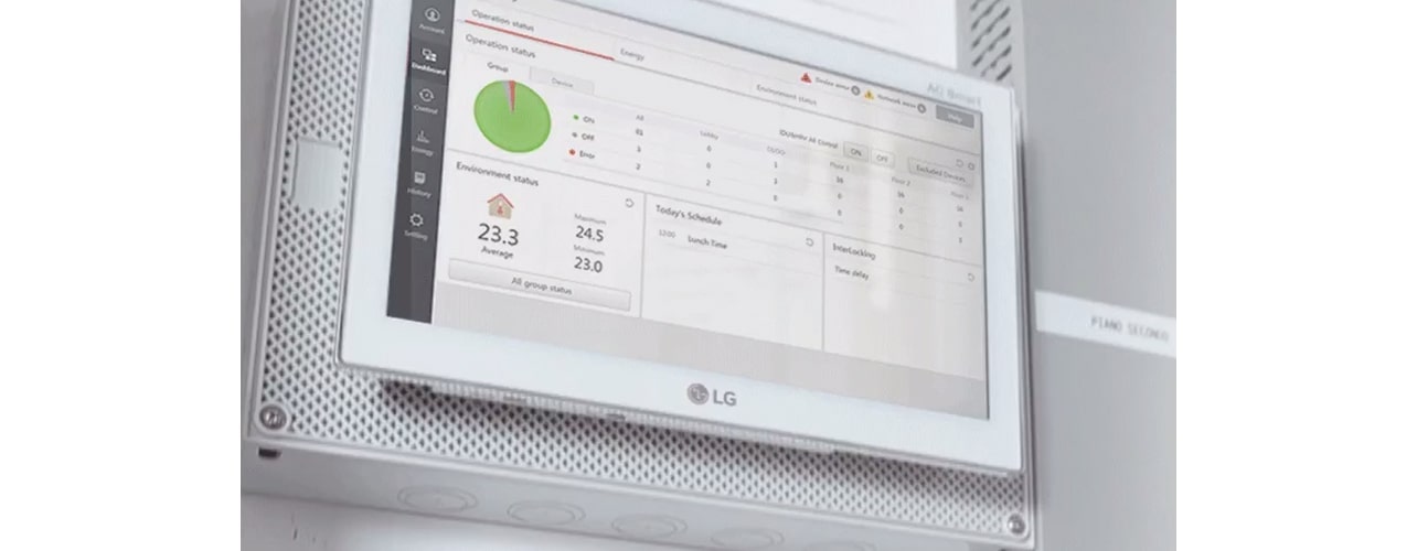 Control screen of LG AC Smart 5.