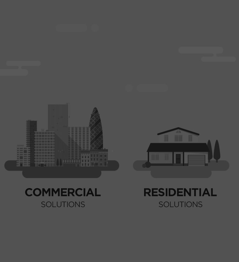 Comparison between commercial and residential solutions.