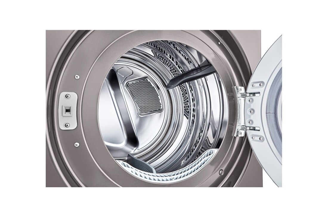 LG 9.0 cu.ft Large Capacity Dryer, Dryer drum left view, CDT29MSQPS, thumbnail 9