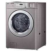 LG 5.2 cu.ft Large Capacity Frontload Washer, +15 degree side view, FH0C7FD4MS, thumbnail 3