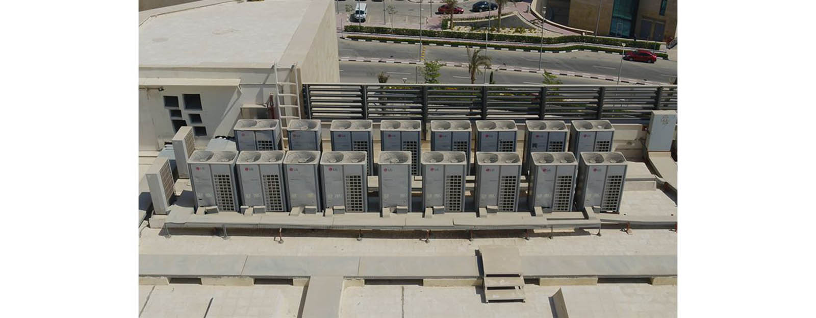 Multi V 5 on the rooftop of the building