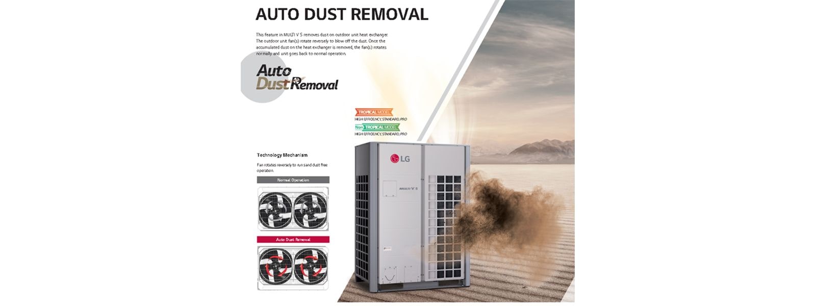 •	AUTO DUST REMOVAL