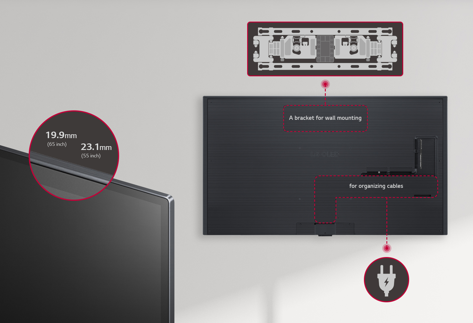The bezel of the TV is very thin, so the immersion level of the screen is high, and the exterior is beautiful.