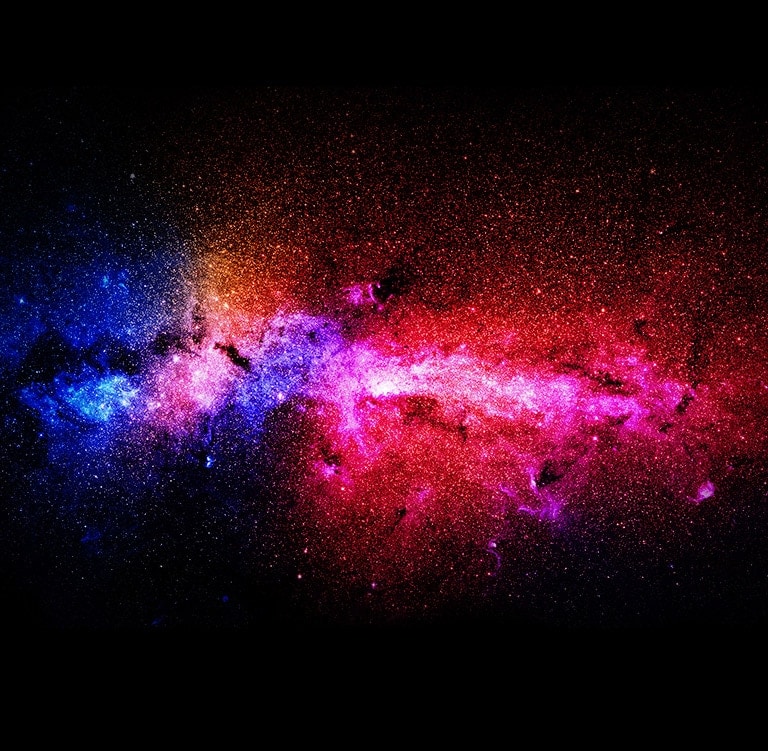 The cosmos with rich colors and vivid picture quality. 