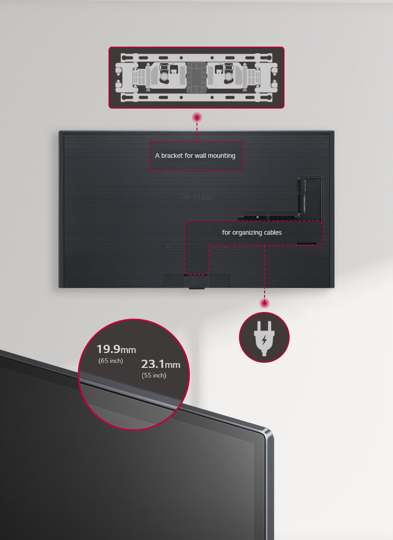 The bezel of the TV is very thin, so the immersion level of the screen is high, and the exterior is beautiful.