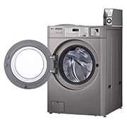 LG 3.7 cu.ft Standard Capacity Frontload Washer, +15 degree side open view, fh069fdfs, thumbnail 4
