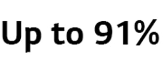 Images with '5-step filtration' and 'Up to 99%' and 'Up to 91%' and the logo of Intertek and TUV Rheinland.