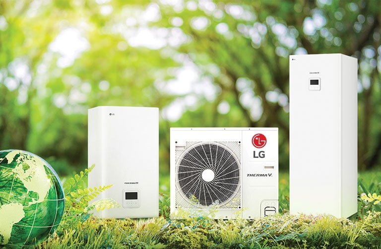 Heat pump on the grasslands