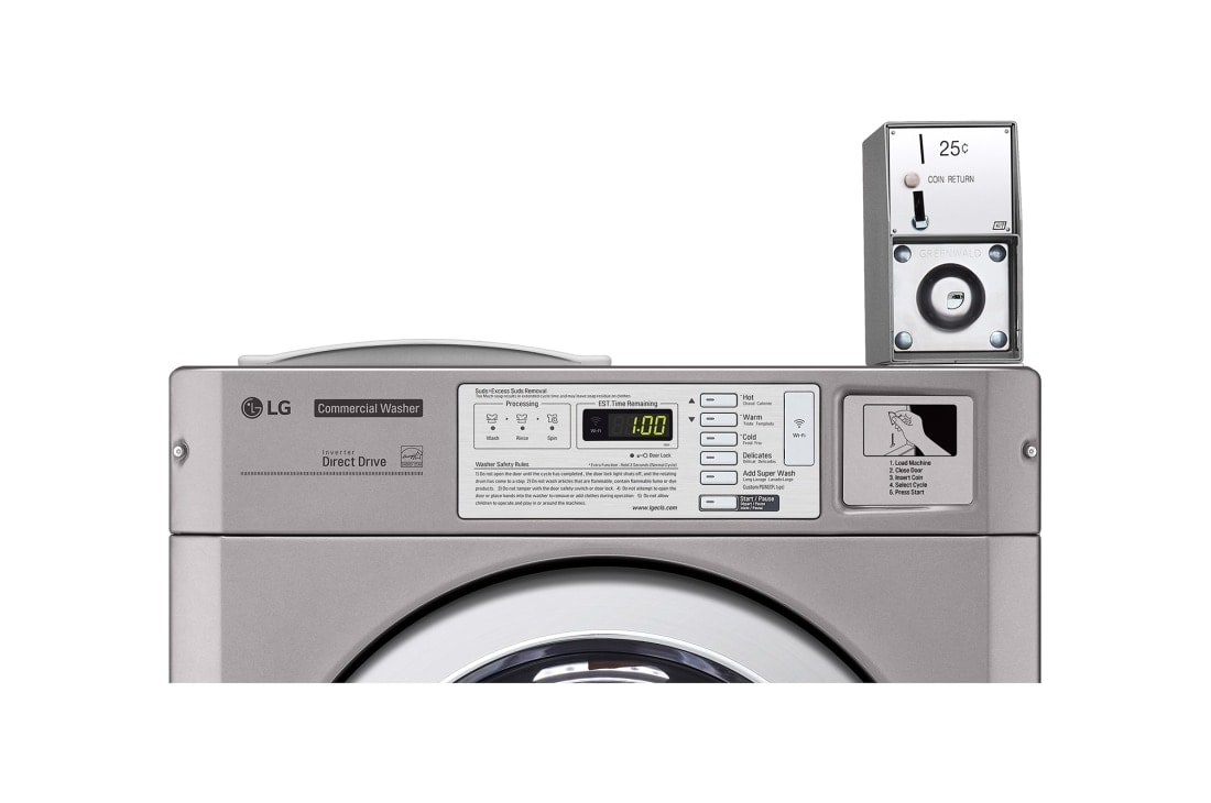LG 3.7 cu.ft Standard Capacity Frontload Washer, Top part and controller top view, FH069FDFS, thumbnail 8